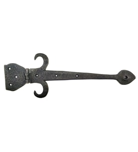 Antika Tarz Dekoratif Pirinç Kuyruklu Çanak Menteşe - 137x390 Mm, Oksit