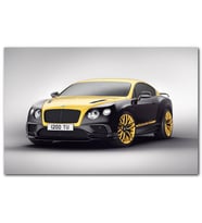 Cakatablo Bentley Motors Limited Edition Sarı Siyah MDF Tablo