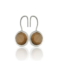 Kadir Jewellery Gümüş Kaplama Kadın Taşlı Küpe -El İşçiliği Ve Hipoalerjenik Küpe