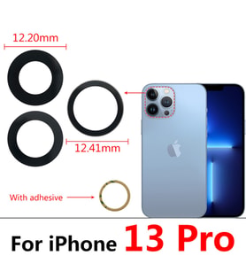 iPhone 13 PRO 3LÜ Arka Kamera Camı Lens Yapışkanlı