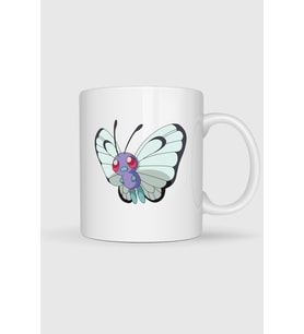 Butterfly Baskılı Kupa Bardak