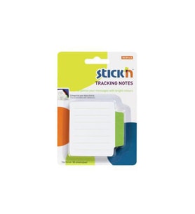 Hopax Stickn Yapışkanlı Not Kağıdı Çizgili Sep. 50 Yaprak 70x70 Mm Beyaz Yeşil
