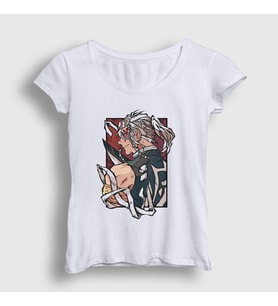 Presmono Kadın Beyaz Tengen Uzui Anime Demon Slayer Kimetsu No Yaiba T-Shirt 309419tt