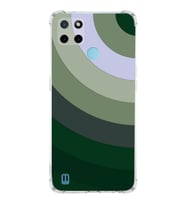PrintiFy Realme C21y Uyumlu Köşe Korumalı Renk Cümbüşü C Tasarımlı Şeffaf Silikon Kılıf