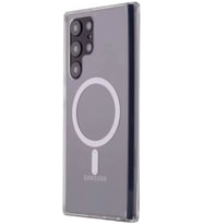 Durukar® Samsung Galaxy S22 Ultra Kılıf Magneticsafe Şeffaf Silikon - Şeffaf