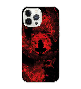 Iphone 12 PRO Uyumlu İtachi Uchiha Tasarımlı Şeffaf Telefon Kılıfı