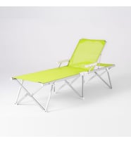 Foldzen Alüminyum Katlanabilir Şezlong Kampet (Çantalı Yeni Versiyon) Yeşil (Sarı-Yeşil)
