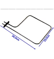 Üniversal Kare Mini Fırını Boru Rezistansı 6.5mm 220Volt 1000Watt (Metal)
