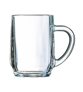 Haworth 590 Ml Temperli kulplu Kupa Bardak Şeffaf
