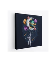 Ay ve Gezegenler İle Uçan Astronot Tablo-5097