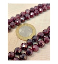Lal (Granat) (Garnet) Taşı Faset Kesim YARIM Dizi 8mm (18cm uzunluğundadır)