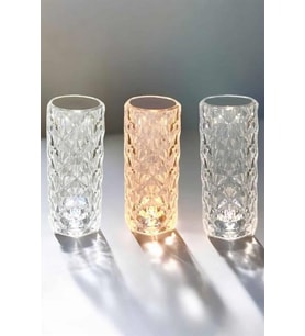 Gece Lambası Kristal Lamba Dokunmatik Şarjlı Hediyelik