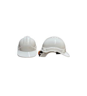 Karam KB660 Vidalı Baret Beyaz İş Güvenliği Başlığı Ayarlanabilir Darbe Dayanımlı Koruyucu