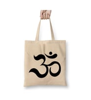 Om Ohm Aum Symbol Spiritual Yoga Beyaz Bez Çanta Uzun Saplı Alışveriş Çantası Plaj Çantası