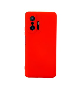 Xiaomi Mi 11t Pro Kılıf Nano İçi Kadife Silikon - Kırmızı