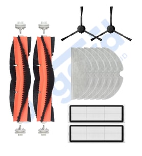 Dreame F9 - Z10 Pro Uyumlu 2 Ana Fırça 2 Yan Fırça 2 Filtre 6 Mop PKT-iasgf0001126