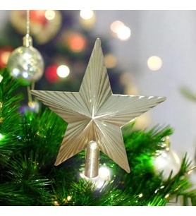 VIP DELUXE GOLD YILBAŞI ÇAM AĞACI TEPE YILDIZI GOLD NOEL AĞACI TEPE YILDIZI GOLD ALTIN 20 CM YILDIZ