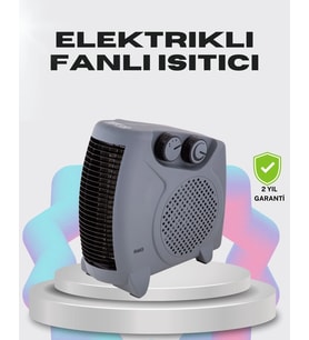 Çok Fonksiyonlu Fanlı Isıtıcı Isıtma Ve Soğuk Hava Üfleme Özellikli