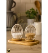2 Li Bambu Kapkalı Cam Tuzluk Biberlik Origami Stil Pinterest