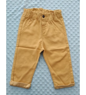 Kidaxi Kız Bebek Dokuma Pantolon 6-36 Ay (Sarı)