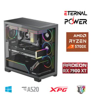 ETERNAL POWER RYZEN 7 5700X 32G DDR4 1TB M.2 RX7900XT A520 T750W