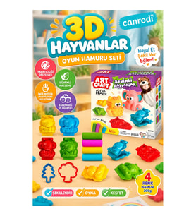 03550 3D HAYVANLAR HAMUR SET 200GR