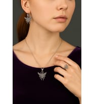 Arı Model Telkari El işçiliği 925 Ayar Gümüş Üçlü Set