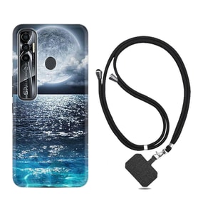 Tecno Spark 6 6 Go 8C 8 Pro 7 7 Pro Kılıf Boyun Askılı Silikon Great Moon 1301
