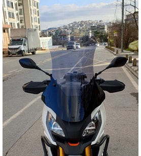 MOTOCAM Peugeot XP 400 Ön Cam 2023-2026 Model 65cm Füme Renkli 4mm UZUN