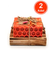Hediyelik Gül Yağı Sabunu El Yapımı Doğal Paletli 110 G x 2 Adet