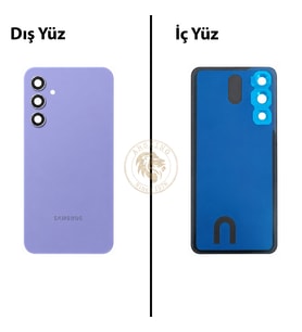 Samsung A54 Mor Arka Kapak Arka Cam Batarya Kapağı Lazer Kesim Kapak Pil Kapağı Back Cover