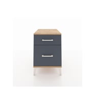 Kronos Komodin Tek Çekmeceli 44x59x64 Çam-Antrasit
