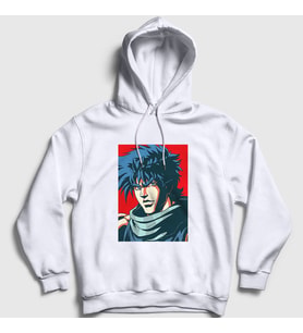 Presmono Unisex Beyaz Joseph Joestar Anime Jojo Kapüşonlu Sweatshirt 321757tt