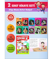 2.Sınıflar İçin Okumayı Sevdiren 10 lu Hikaye Seti 6 (Kitap Okuma Defteri Hediyeli)