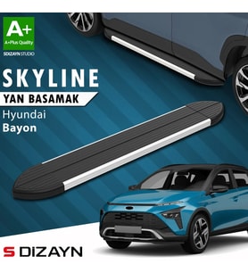 S-Dizayn Hyundai Bayon Skyline Aluminyum Yan Basamak 173 Cm 2021-2024 A+ Kalite