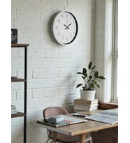 36 Cm Beyaz Dekoratif Duvar Saati (Standart)