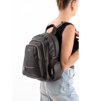 Suni Deri Kadın Sırt Çantası 35*25 Cm Mega Bag Günlük Kullanıma Uygun Çok Cepli İçi Astarlı