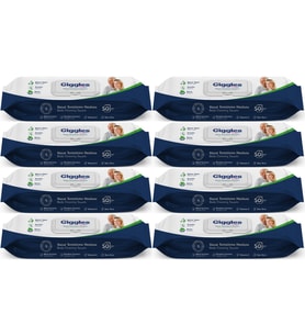 Giggles Yetişkin Vücut Temizleme Islak Mendil Havlu 400 Yaprak XL (Beyaz Sabun Kokulu) (8PK*50)