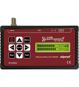 Alpsat Satfinder 2 Hd Plus USB Model Hd Uydu Sinyal Yön Bulucu (Siyah-Kırmızı)