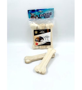 PetAns Toys 15 cm 3lü Beyaz Pres Kemik