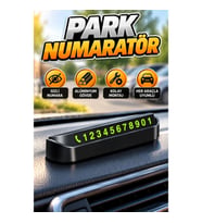 Alüminyum Gövdeli Araç İçi Park Numaratör Telefon Numarası Yazma Aparatı