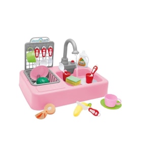 Modern Lavabo Su Çeşme Oyuncak Gezegen Oyuncak Pembe
