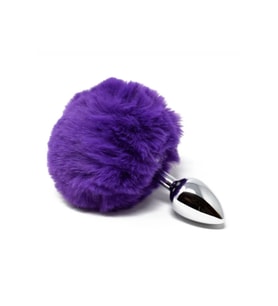 World Bunny Tail Peluşlu Metal  Plug-Purple