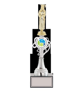 ODAK KUPA - Figürlü Kupalar - Mezuniyet Kadın Figürlü Kupalar FG-034 B - 36 cm