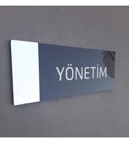 Aynalı Klasik Seri Yönetim Kapı İsimliği
