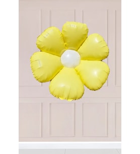 Makaron Sarı Papatya Folyo Balon