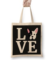 Love My French Bulldog Bez Çanta Uzun Saplı