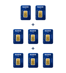 Nadir Gold 24 Ayar 20 Gram Külçe Altın (8 Adet 2,5 Gram Külçe Altın )