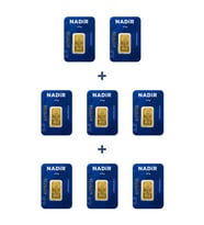 Nadir Gold 24 Ayar 20 Gram Külçe Altın (8 Adet 2,5 Gram Külçe Altın )