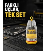 Elektronik Tamir Tornavida Seti Ateşe Dayanıklı ve Ergonomik